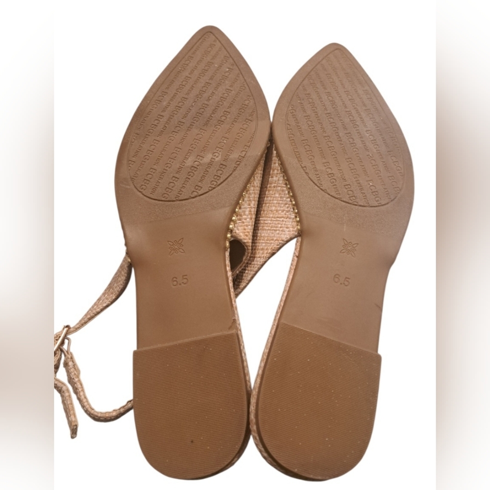BCBGeneration Elegant Tan Slingback Women's Shoes - Picture 6 of 9